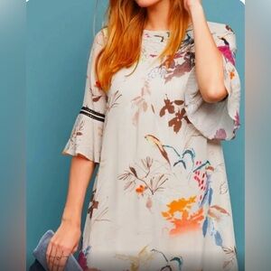 Anthropologie Vineet Bahl Fleur Tunic Dress. Size Medium